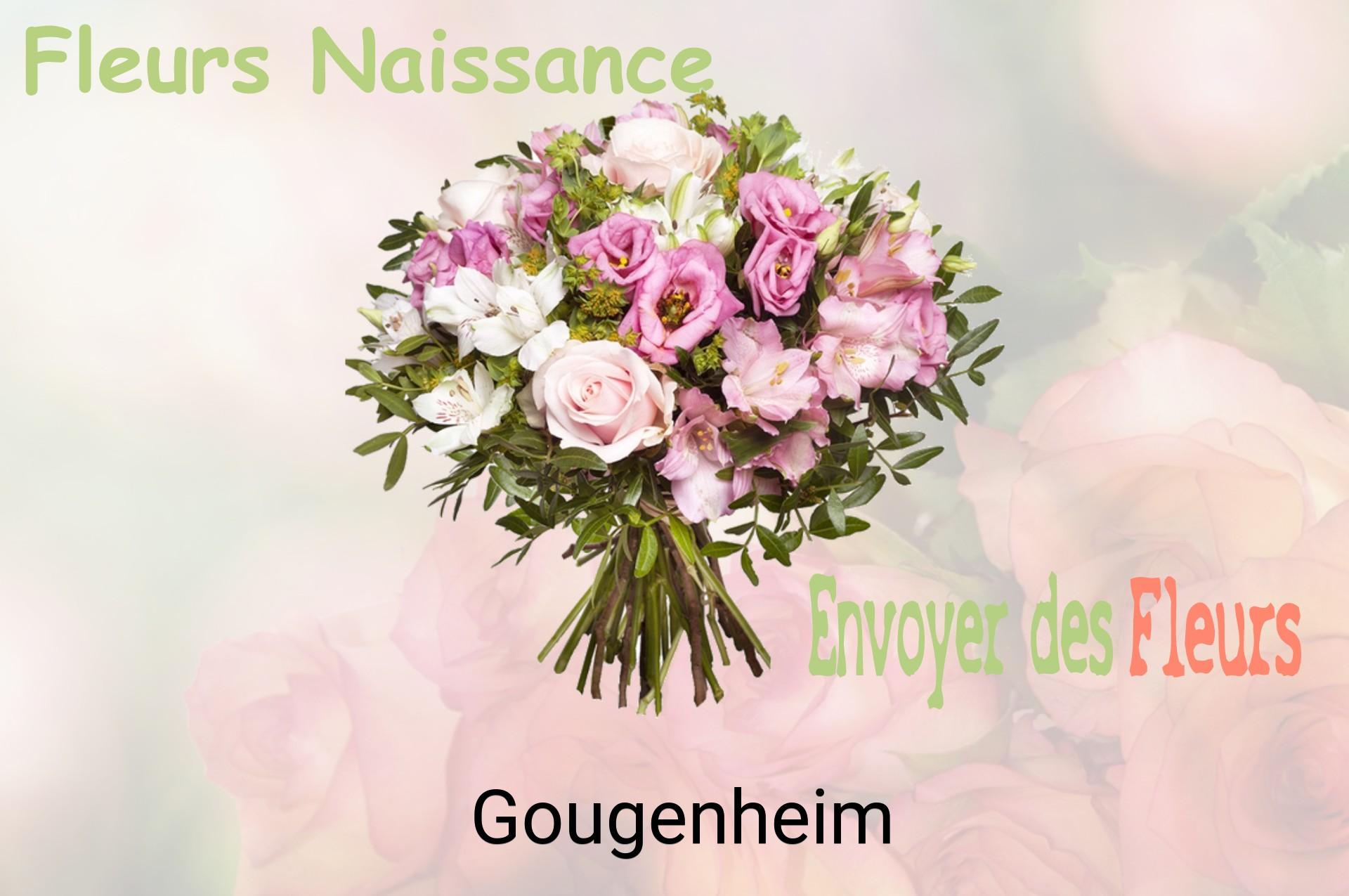 Bouquet de fleurs de naissance livré à Gougenheim