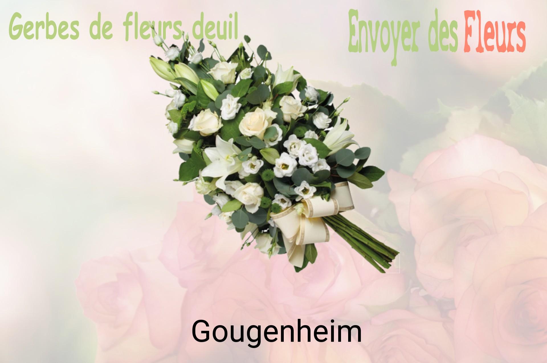 Gerbe de fleurs de deuil livrée à Gougenheim